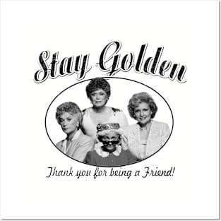 Vintage Golden Girls - Stay Golden Posters and Art